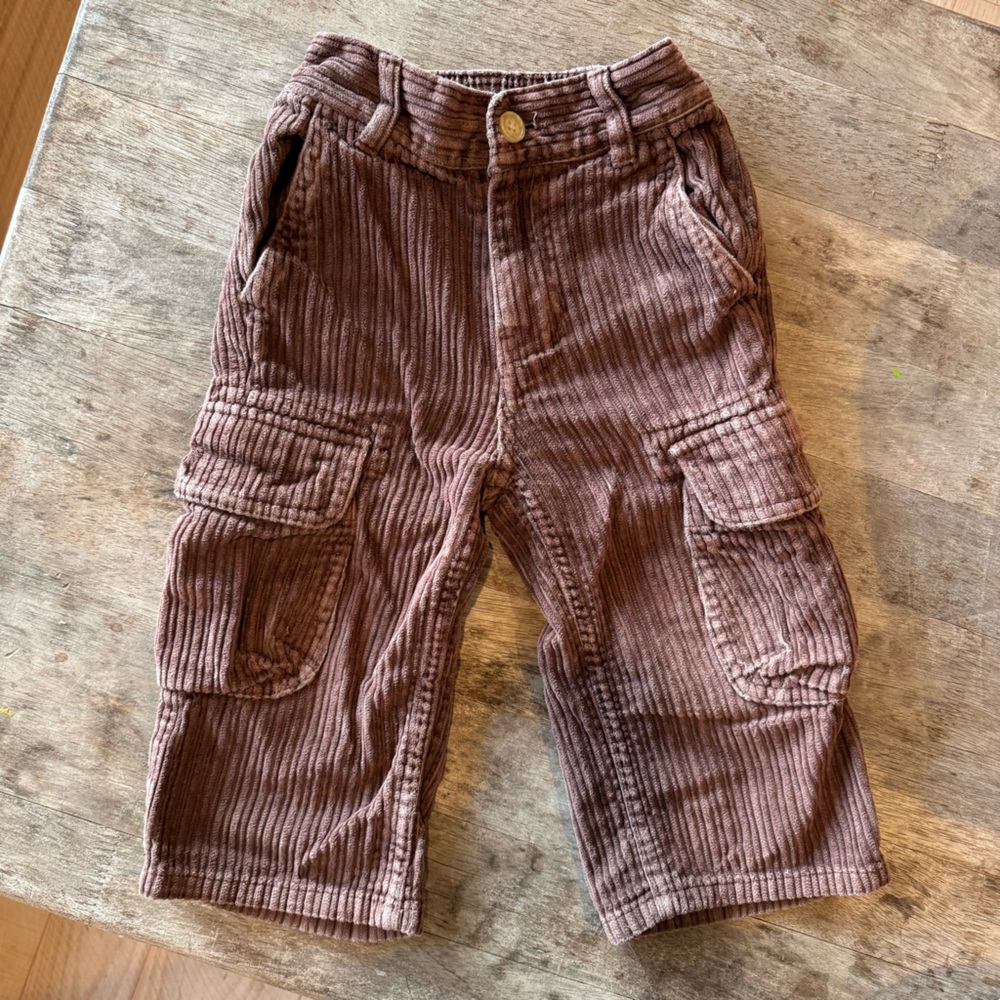 HANNA ANDERSSON COTTON CORDUROY CARGO PANTS